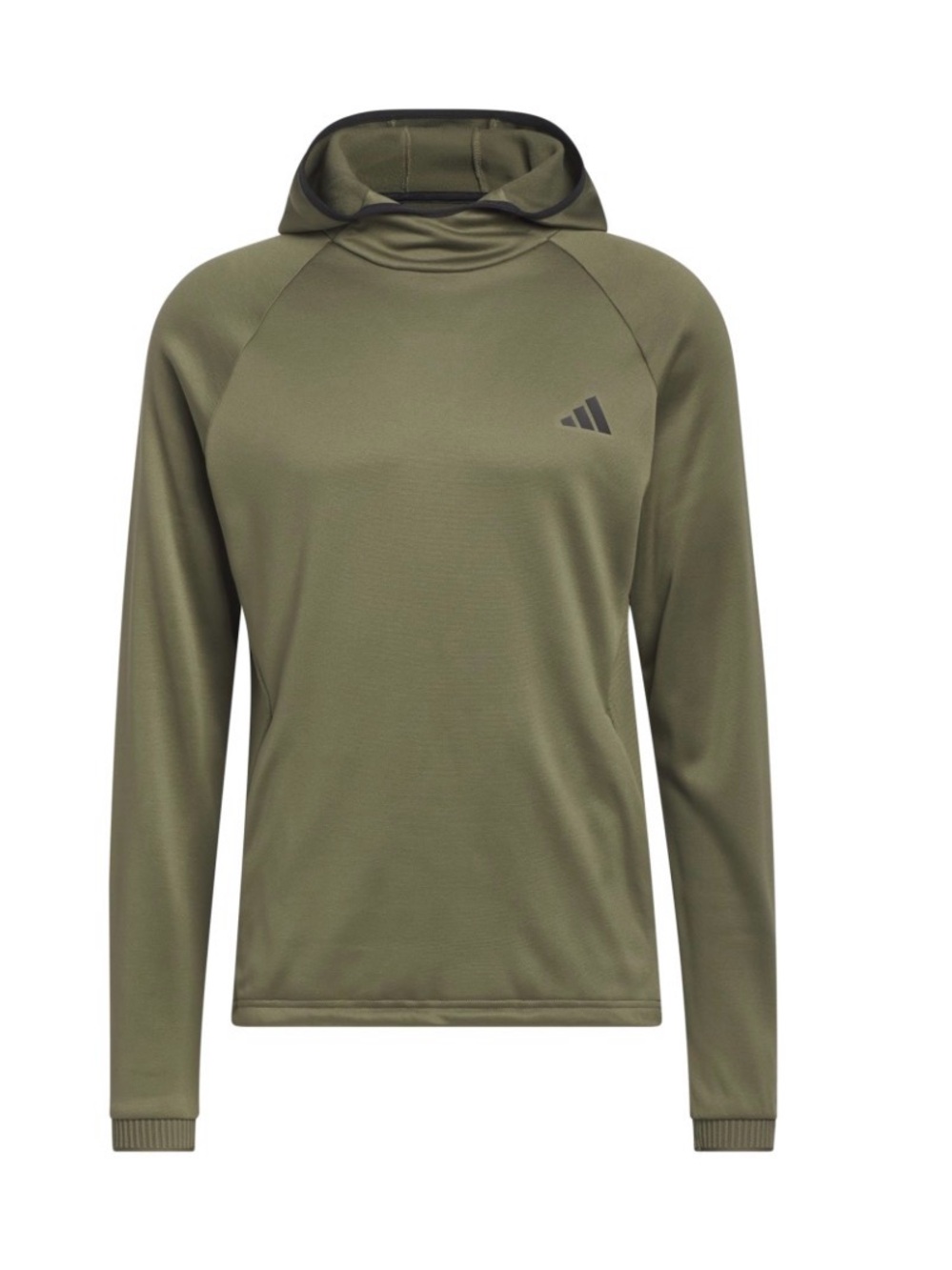 adidas Olive Green Men’s Hooded Performance Top